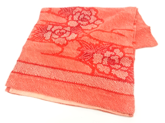 絞り花模様ショール